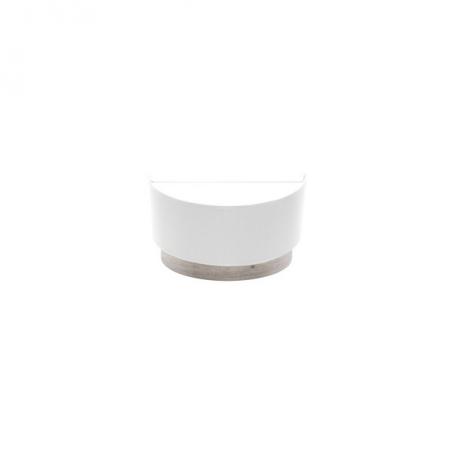 Aplique Tatiana 1xe27 Blanco-madera Gris 17x30x15 Cm
