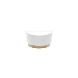 Aplique Tatiana 1xe27 Blanco-madera Clara 17x30x15 Cm