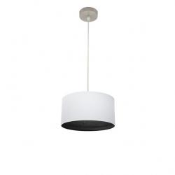 Colgante Tatiana 1xe27 Niquel/blanco-mad.Negra Regx30x30 Cm