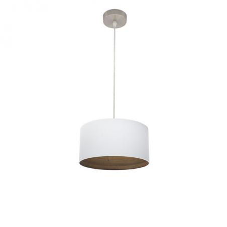 Colgante Tatiana 1xe27 Niquel/blanco-mad.Oscura Regx30x30 Cm