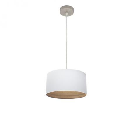 Colgante Tatiana 1xe27 Niquel/blanco-mad.Clara Regx30x30 Cm