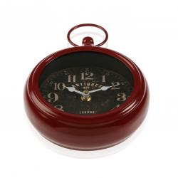 RELOJ PARED ROJO 16X23 CM