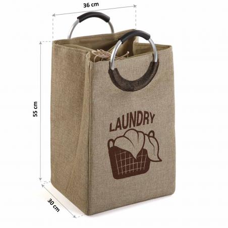 CESTO DE ROPA LAUNDRY BEIGE