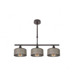 Lampara Gilda 3xe14 Marron Regx55x14 Cm
