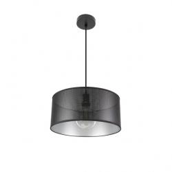 Colgante Anastasia 1xe27 Negro/negro-plata Regx40x40 Cm