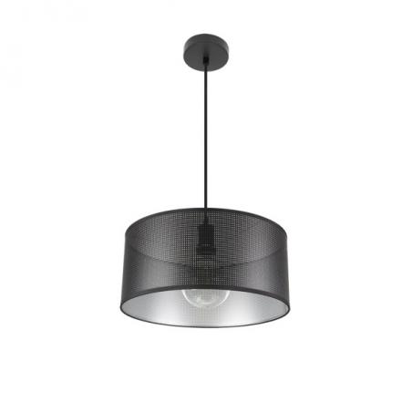 Colgante Anastasia 1xe27 Negro/negro-plata Regx40x40 Cm
