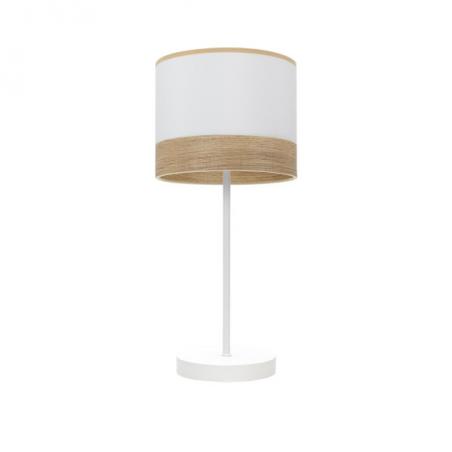 Sobremesa Olga 1xe14 Blanco/blanco-mad.clara 42x18x18 Cm