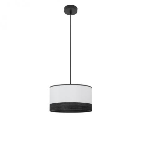 Colgante Olga 1xe27 Negro/blanco-mad.negra Regx30x30 Cm