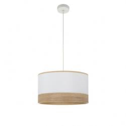 Colgante Olga 1xe27 Blanco/blanco-mad.clara Regx40x40 Cm
