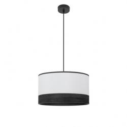 Colgante Olga 1xe27 Negro/blanco-mad.negra Regx40x40 Cm