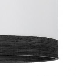 Colgante Olga 1xe27 Negro/blanco-mad.negra Regx50x50 Cm