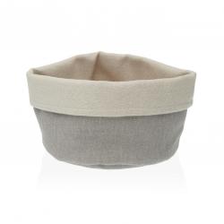 CESTA TEXTIL GRIS CLARO