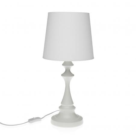 LAMPARA DE MESA GENE BLANCA