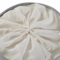CESTO ROPA CON TAPA GRIS