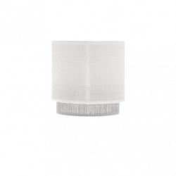 Pantalla Lampara Kenya E14 Blanca/gris 14Dx12dx14h