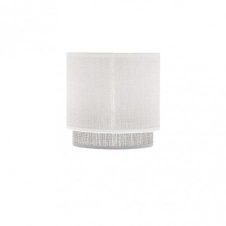 Pantalla Lampara Kenya E14 Blanca/gris 14Dx12dx14h
