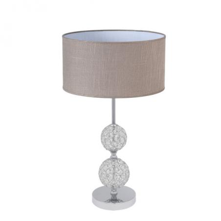 Sobremesa 1xe27 Cromo Pantalla Gris 35d