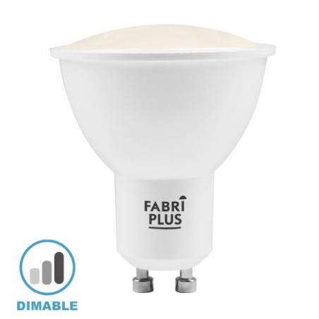 Bombilla Gu10 Dicroica 8w 4000k Fabriplus Dimable 760lm 5,8x4,9x4,9 Cm