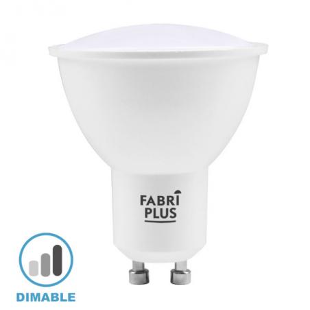 Bombilla Gu10 Dicroica 8w 6000k Fabriplus Dimable 760lm 5,8x4,9x4,9 Cm