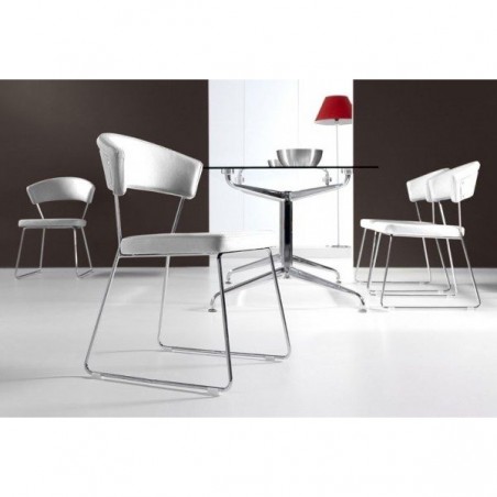 Silla Tapizada Curva