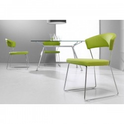 Silla Tapizada Curva