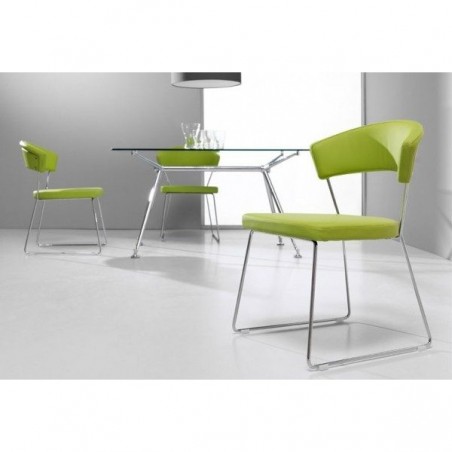 Silla Tapizada Curva