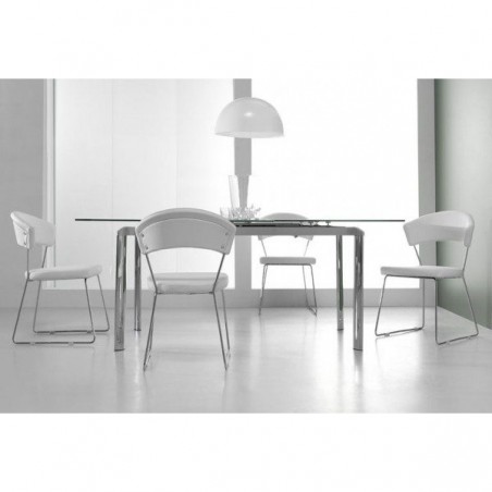 Silla Tapizada Curva