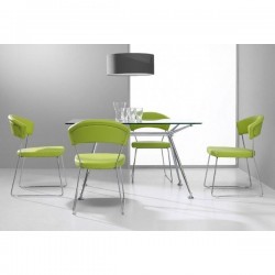 Silla Tapizada Curva