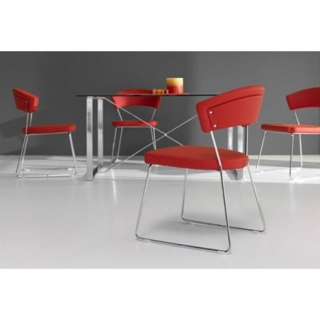 Silla Tapizada Curva