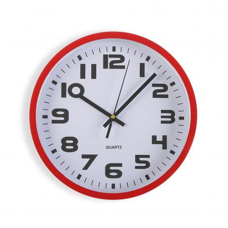 RELOJ COCINA ROJO 25 CM