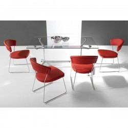 Silla Tapizada Curva