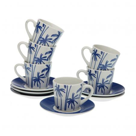 SET 6 TAZAS CAFE C/P  MARINA