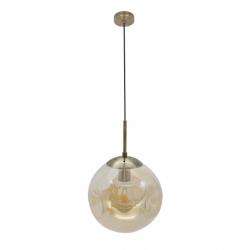 Colgante Pinap 1xe27 Cuero/ambar Regx25x25 Cm