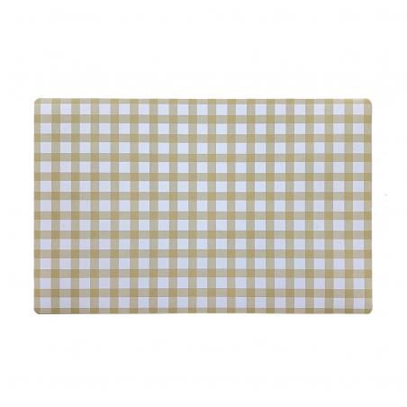 SALVAMANTEL VICHY  BEIGE OSCUR