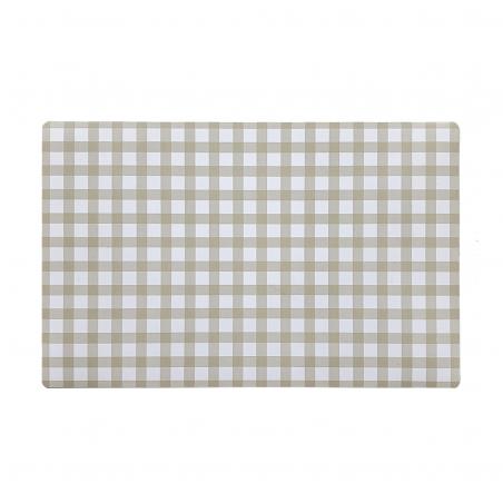 SALVAMANTEL VICHY  BEIGE CLARO