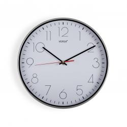 RELOJ BLANCO/ PLATEADO 30,5 CM