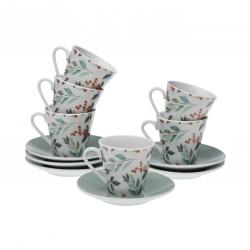 SET 6 TAZAS DE CAFE ACEBO