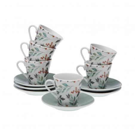 SET 6 TAZAS DE CAFE ACEBO