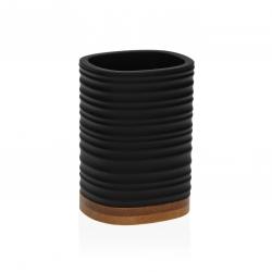 VASO PORTACEPILLO NEGRO