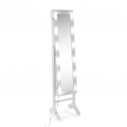 ESPEJO JOYERO BLANCO CON LED