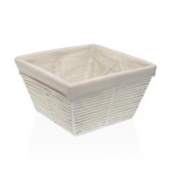 CESTA CUADRADA BLANCA
