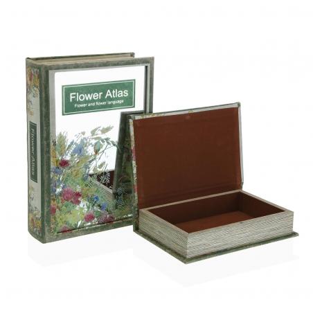 SET/2 LIBRO CON CRISTAL ATLAS
