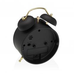 RELOJ DESPERTADOR NEGRO 9,7CM