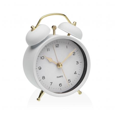 RELOJ DESPERTADOR BLANCO 9,7CM