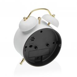 RELOJ DESPERTADOR BLANCO 9,7CM
