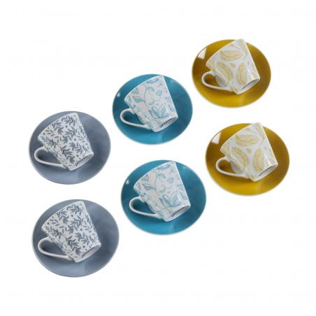 SET 6 TAZAS DE CAFE IZABELA