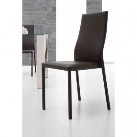 Silla Comedor Tapizada Ecopiel Modelo Panna