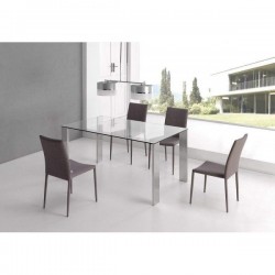 Silla Comedor Tapizada Ecopiel Modelo Panna