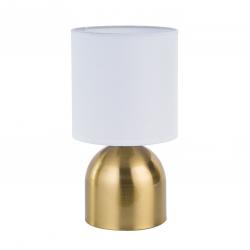 LAMPARA DE MESA DORADA