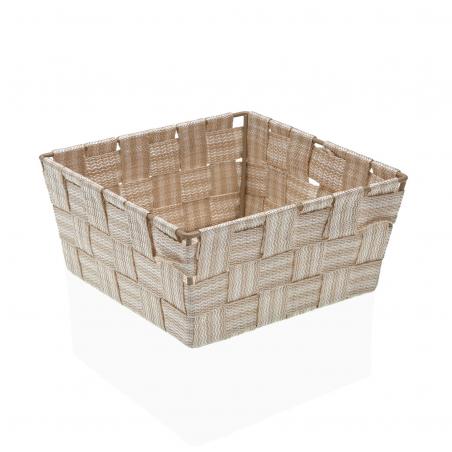 CESTA CUADRADA BEIGE